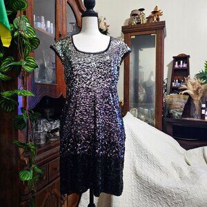 White House Black Market Ombre Sequin Dress